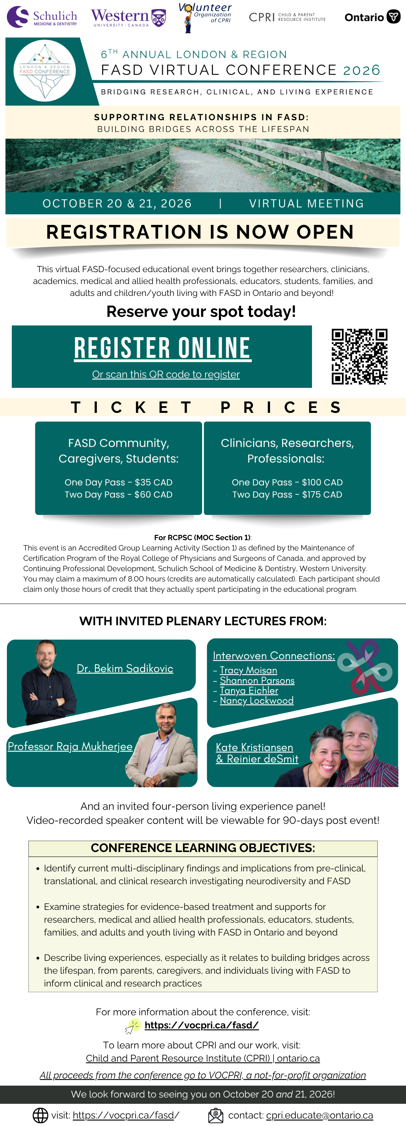 Event flyer with registration link. 