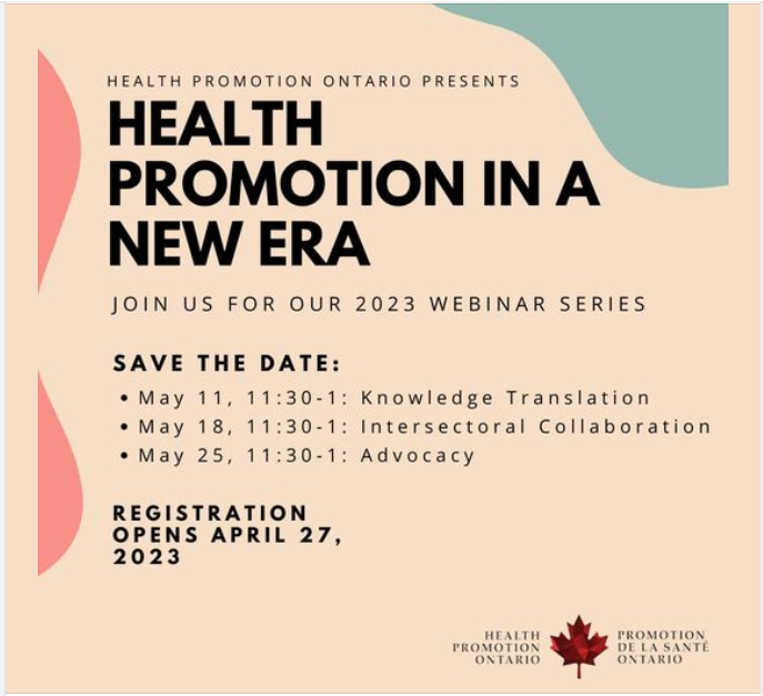 Poster image. Text on a peach-coloured background features the title of the series and lists the sessions by date and topic.