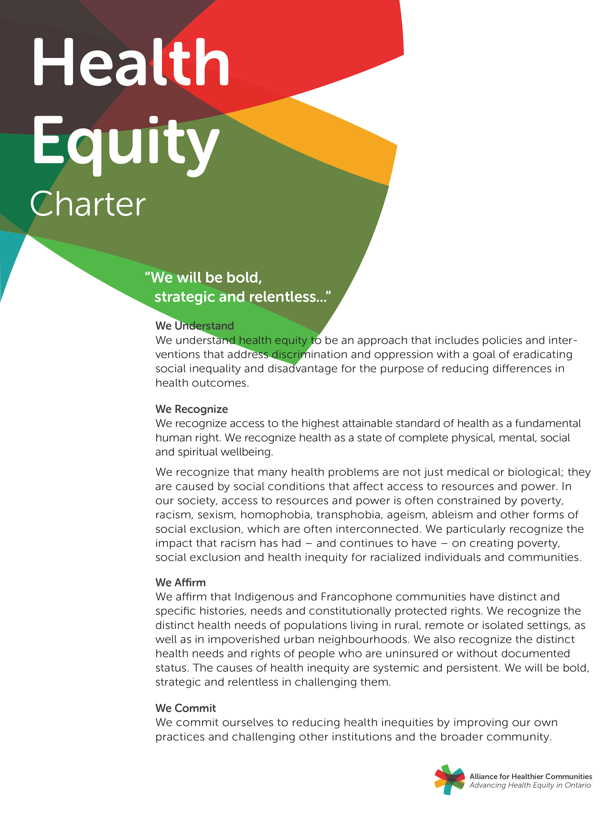 Health Equity Charter